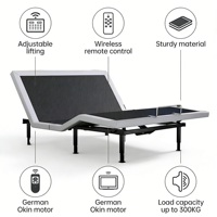Cadre de lit en fer pliable électrique à gravité zéro réglable |   Fauteuil inclinable ultra-lisse pour chambre à coucher chinoise, usage domestique et hôtelier, vente en gros