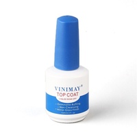 VINIMAY Gel Polish à base de résine végétale, fini mat, sans rinçage, UV & LED, couche de finition, couche de base, couche de renforcement, kit de nail art