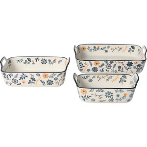 Durable Eco Friendly can be customized pattern <strong>baking</strong> rectangular <strong>baking</strong> <strong>tray</strong> bread ceramic <strong>baking</strong> <strong>tray</strong> <strong>set</strong> - Product Image 3