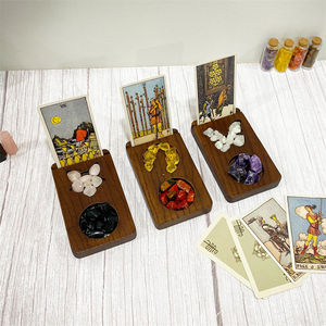 อุปกรณ์มายากลการอ่านไพ่ทาโรต์ Oracle คริสตัลหินจอแสดงผลรูปสัตว์ผู้ถือไพ่ทาโรต์ขาตั้งชุด - Product Image 6