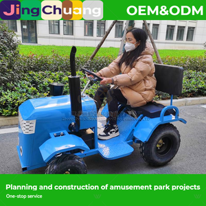 Go Kart <span class=keywords><strong>El</strong></span>éctrico con Pedales, Coche <span class=keywords><strong>de</strong></span> Choque <span class=keywords><strong>de</strong></span> Cuatro Ruedas con Neumáticos Grandes, Atracción <span class=keywords><strong>de</strong></span> Entretenimiento para Padres e Hijos - Product Image 4