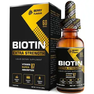 Nahrungs ergänzungs mittel Biotin Oral Liquid Vitamins Drops Tinktur Haar wachstum Starker Nagel Glühende Haut Mehr Absorption als Pille