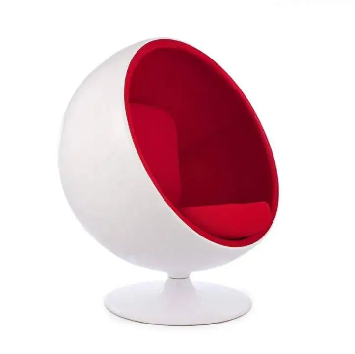 High Quality Design Round Fabric Upholstering Modern Fiberglass Ball Chair