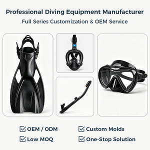 Aletas de Buceo Aloma con Talón Abierto y Correa Ajustable, Aletas de Buceo para Adultos con Pala Mediana para Snorkel y Entrenamiento de Natación - Product Image 2