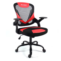 Chaise de bureau ergonomique moderne à dossier mi-haut inclinable, pivotante et réglable en hauteur, en maille, de haute qualité, pour visiteurs et télétravail