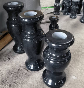 Pierre tombale bleue Azul Macaubas avec <span class=keywords><strong>pot</strong></span> de fleurs pour cimetière - Product Image 6