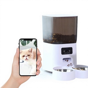 Yeni Stil WiFi Evcil Hayvan Akıllı Otomatik Besleyici Zamanlamalı Porsiyon Kontrollü Mama Dağıtıcısı Uzaktan Sesli Görüntülü Besleme Cihazı Köpekler için - Product Image 1