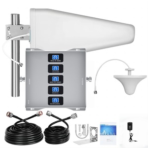 Kit <span class=keywords><strong>amplificateur</strong></span> de signal <span class=keywords><strong>cellulaire</strong></span> 5 bandes pour téléphone portable 800 MHz CDMA 2G 3G 4G LTE 5G avec antenne extérieure - Product Image 1