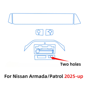<span class=keywords><strong>Film</strong></span> <span class=keywords><strong>de</strong></span> protection PPF pour Nissan Patrol Armada 2025, accessoires intérieurs transparents en TPU, navigation GPS, panneau <span class=keywords><strong>de</strong></span> commande, console centrale - Product Image 5