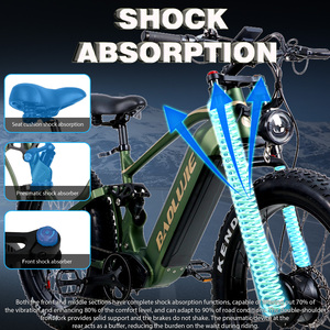 Vélo tout-terrain électrique Baolujie City 52V 3000W pour adultes, livraison gratuite depuis les États-Unis, modèle DP-P2 DP-P2 D - Product Image 3