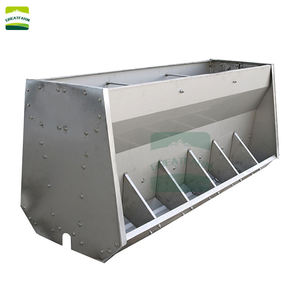Ferme porcine en acier inoxydable 14 trous système d'alimentation mangeoire pour porcs en croissance mangeoire automatique pour porcs en acier inoxydable et engraissement - Product Image 3