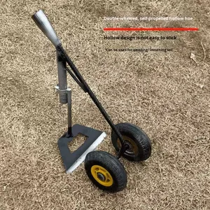 Bán buôn vườn làm cỏ hoe cho nông nghiệp sử dụng 2-bánh Xe trang trại công cụ giả mạo thép Đào Công cụ với hai bánh xe - Product Image 4