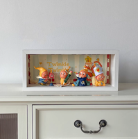 Cadre de présentation en bois MDF sur mesure pour figurines, 18x40 20x50, profondeur 7cm, pour figurines de collection et figurines d'action, type boîte à ombre