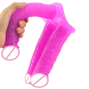 FAAK giocattoli donne seducenti tre teste doppio triplo Dildo giocattolo adulto del sesso stimolazione trasporto di goccia giocattoli del sesso per le donne triplo Dildo - Product Image 4