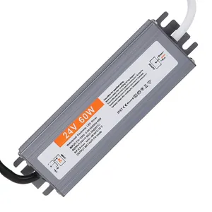 Konverter catu daya saklar aluminium, 12V 80W tahan air elektronik LED berkendara Transformer pencahayaan 110-250V AC ke DC 12V 6,7 A