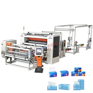 ZODE 7 line Soft facial tissue V fold carta velina inter folder machine macchina per la produzione di tessuti