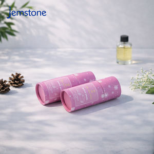 Caja de Embalaje Redonda de Cartón Kraft Biodegradable Impresa Personalizada para Difusor de Coche, Tubo de Papel Cilíndrico para Aceite Esencial y Suero - Product Image 2