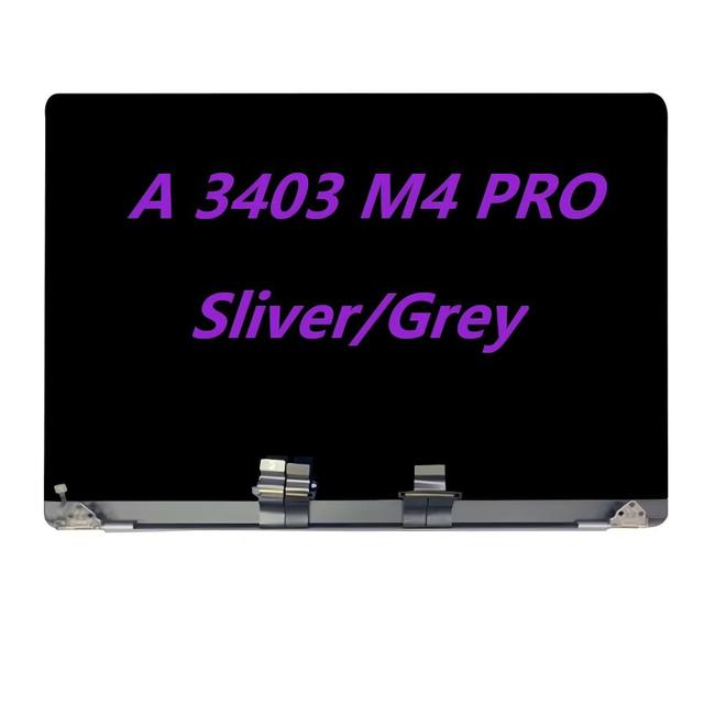 Monitor for Macbook Pro 16" Inch Screen A3403/M4 Pro Replacement Full LCD Screen Display Silver Space Grey