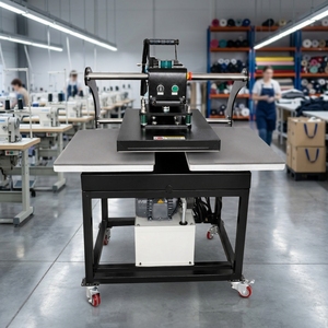 Presse à chaud industrielle neuve pour vêtements, double table de travail, pressage de précision, plaque chauffante durable, semi-automatique, usage intensif - Product Image 1