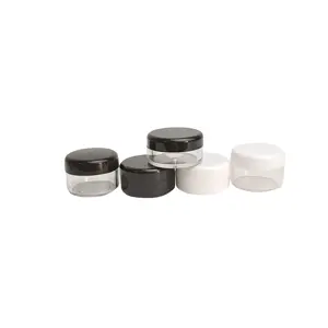 Großhandel Kleine Kunststoff Kosmetik glas Beauty Container Kleine Kunststoff Kosmetik gläser 3g 5 gramm Lippen balsam Topf