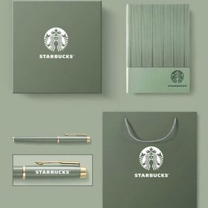 Custom Business <b>Boxes</b> for Event Promotion With Logo Box Packaging A5 Notebook Journal and Pen Gift Set - Product Image 2