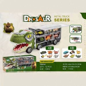 Camión de juguete 13 en 1 para niños, con 12 vehículos de dinosaurios de juguete con función de retroceso - Product Image 3
