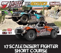 Voiture télécommandée tout-terrain YIKONG DF7 V3 YK4072 à l'échelle 1:7, Desert Fighter, servo 35 kg, 4 roues motrices, système de radiocommande 6 canaux pour les aventures dans le désert