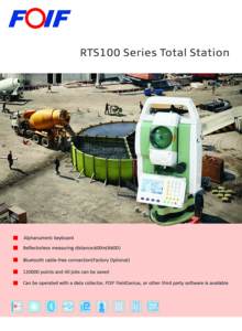 FOIF RTS102R10 고정밀 레이저 토탈 스테이션 IP67 등급 30배 확대 GNSS 측량 기기 - Product Image 3