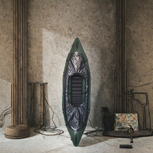 Kayak gonflable léger en TPU, canoë packraft pour une seule personne, bateau de randonnée en eau calme pour lacs et rivières - Product Image 2