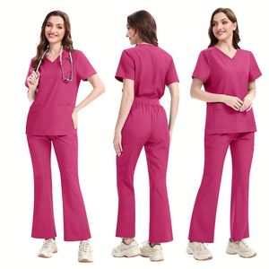 Uniformes Médicos de Poliéster a la Moda, Transpirables y Suaves, en Varios Colores, Uniformes de Enfermera para Hospitales y Clínicas - Product Image 3