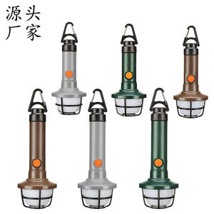 Cross Border LED Camping <b>Lantern</b> Rechargeable Battery Powered Portable Work Light With Carabiner Hook White Light WC-010 - Product Image 2