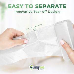 Fabricante de Bolsas de Basura al por Mayor, Bolsas de Basura Transparentes de HDPE con Logotipo Personalizado en Rollo para Almacenamiento en la Cocina, Uso Doméstico y Comercial - Product Image 4