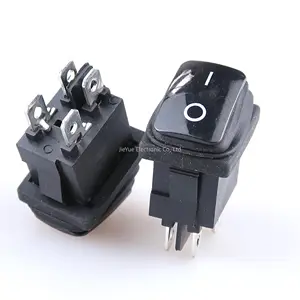 Button Switch Waterproof 4-pin Rocker Switches KCD1-104 6A 250V 10A 125V