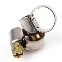 Collier de serrage en T miniature en acier inoxydable poli, type billette, métrique, pour l'industrie générale, les soins de santé, l'alimentation et les boissons