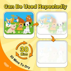 Phù hợp tái sử dụng Aqua Hue chuyển đổi thẻ edifying phác thảo đồ chơi tăng cường trẻ em tầm nhìn trí tưởng tượng màu sắc - Product Image 5