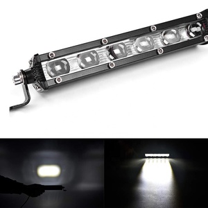 OVOVS 18W 4D 7" <strong>LED</strong> <strong>Light</strong> <strong>Bar</strong> Spot Flood Beam Single Row <strong>Light</strong> <strong>Bar</strong> for 4x4 Trucks Offroad - Product Image 2