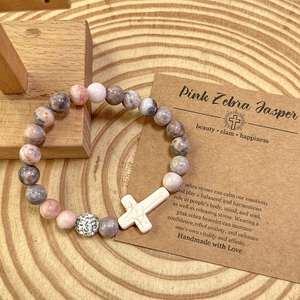 Pulsera de Piedra Natural con Cuentas de Vidrio Coloridas, Protección EMF, de Primera Calidad, Compatible con FBA, Lista para Comercio Electrónico - Product Image 5