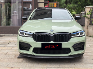 F90 LCI GTS Style Splitter de pare-chocs en fibre de carbone Spoiler de menton pour <span class=keywords><strong>Bmw</strong></span> F90 <span class=keywords><strong>M5</strong></span> Kit carrosserie de lèvre avant 2020-23 - Product Image 4