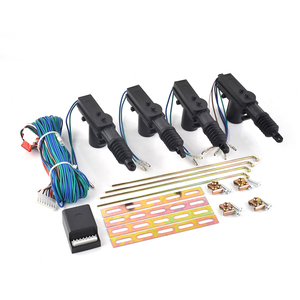 Système de verrouillage central universel DC12V Actionneur de verrouillage de porte de voiture Système de verrouillage central de porte de voiture à 360 degrés avec 5 câbles - Product Image 1