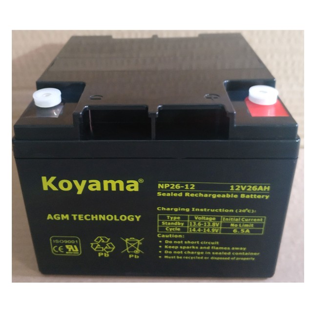China Factory Wholesale OEM Deep Cycle Battery 12V 26Ah Rechargeable Battery
