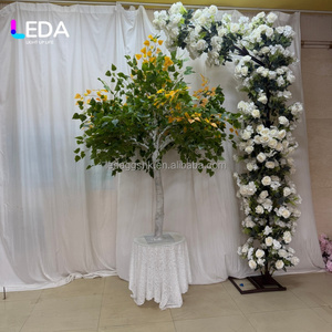 Árbol de Abedul Artificial Personalizado LEDA con Hojas Verdes y Amarillas, Árbol de Follaje Artificial para Centros Comerciales, Bodas, Eventos y Paisajismo - Product Image 3