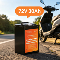 Dependable Power Delivery 72V 30Ah Recharge LiFePO4 Battery Complete BMS Overload Safety Guard for E Motorcycle Urban Commute
