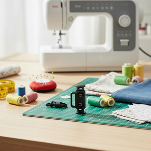 Stoppeur de cordon rectangulaire en aluminium et plastique ABS de haute qualité, sans nickel, à 2 trous, pour sacs, 1,25x0,7 cm - Product Image 4