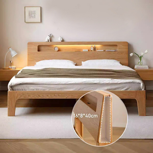 Solid Wood <strong>Bed</strong> <strong>Frame</strong> with <strong>Low</strong> Profile Platform Simplicity and Scandinavian Elegance King Size <strong>Bed</strong> Furniture - Product Image 5