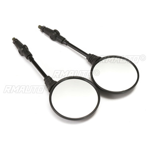 2 Espejos Retrovisores Laterales Redondos Plegables de 10 mm para Motocicleta, para Honda/Suzuki/Yamaha/Kawasaki/BMW - Product Image 4