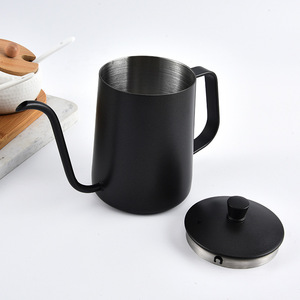 Gooseneck Kettle 350ml 600ml Stainless Steel Pour Over Coffee <b>Pot</b> With Lid Home Use Hand Drip Coffee Maker - Product Image 1
