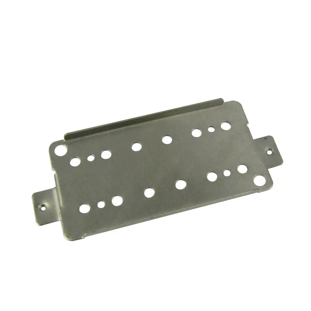 Customize Sheet Metal Fabrication 6-String Guitar Humbucker Neck Pickup Base Plate With Spacing Copper Nickel Plating