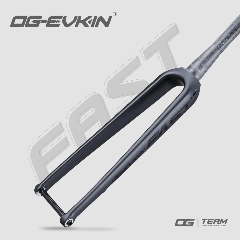 OG-EVKIN-horquilla de grava de disco de carbono, eje pasante, Ciclocross/Grava, marco de bicicleta de carretera, Cable oculto, montaje plano, FK-008, 700 x 35C, 12x100