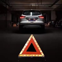 Support réfléchissant pour véhicule avec panneau de rappel de stationnement d'urgence, panneau triangulaire de signalisation d'avertissement pour voiture, outils d'urgence pour véhicule