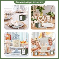 JOYWOOD Boîte à bonbons de mariage romantique et vintage Boîte à cadeaux décorative vide pour bonbons et chocolats